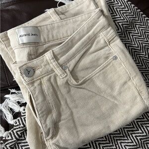 Abrand Jeans Beige Corduroy Trousers